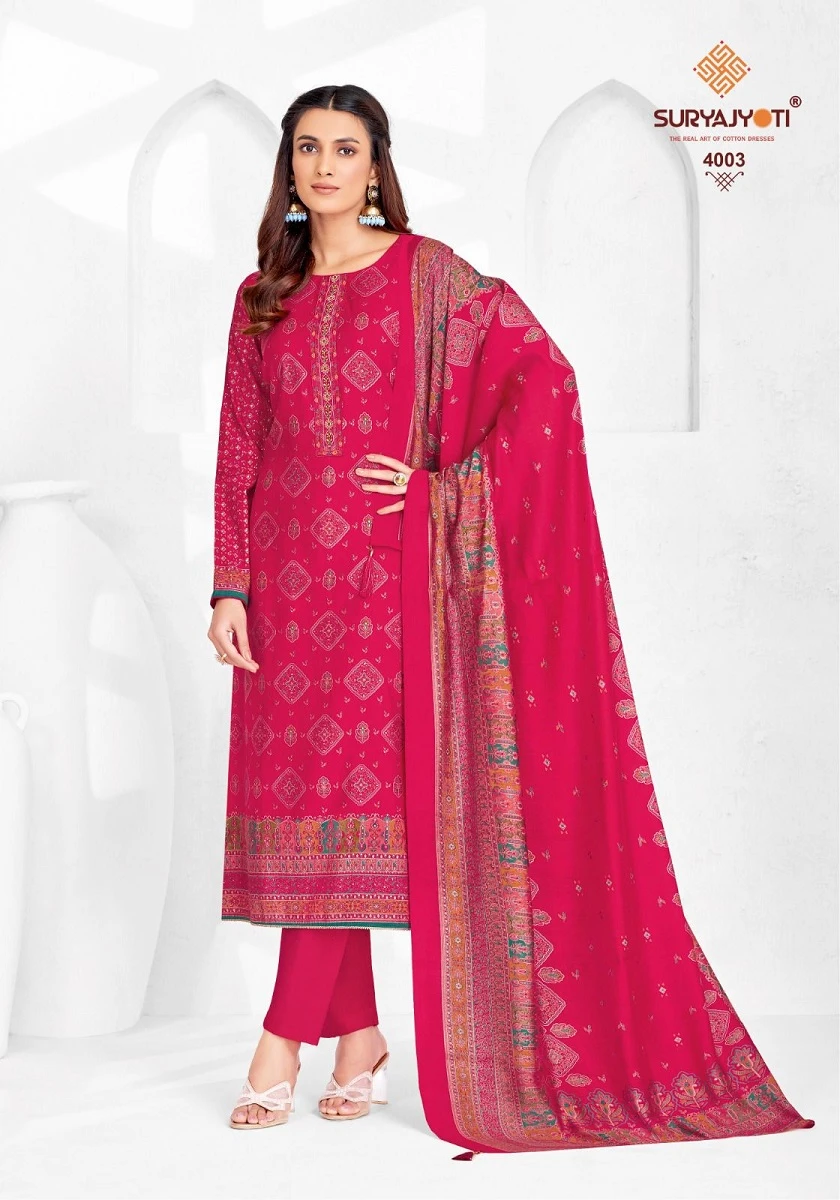 Suryajyoti Pushpa Vol 4 Pure Model Wholesale Salwar Suit Catalog — Wholesale Salwar Suits, MPA wholesale from Surat - Gallery Image 7
